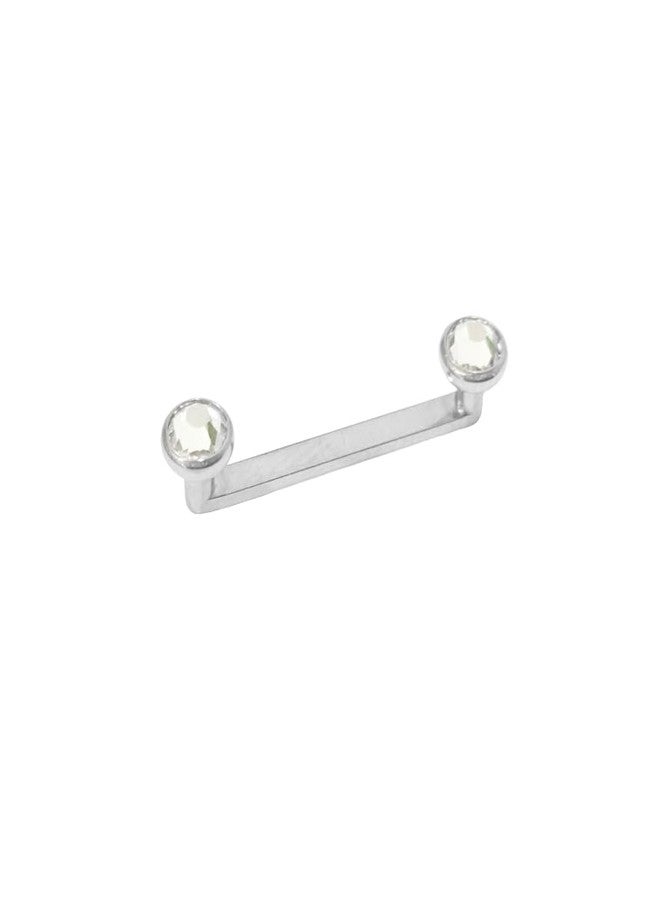DATOA 14G Staple Titanium Flat Surface Piercing Jewelry Internally Threaded Surface Body Piercing Jewelry Barbell 12/14mm-12mm - Image 1